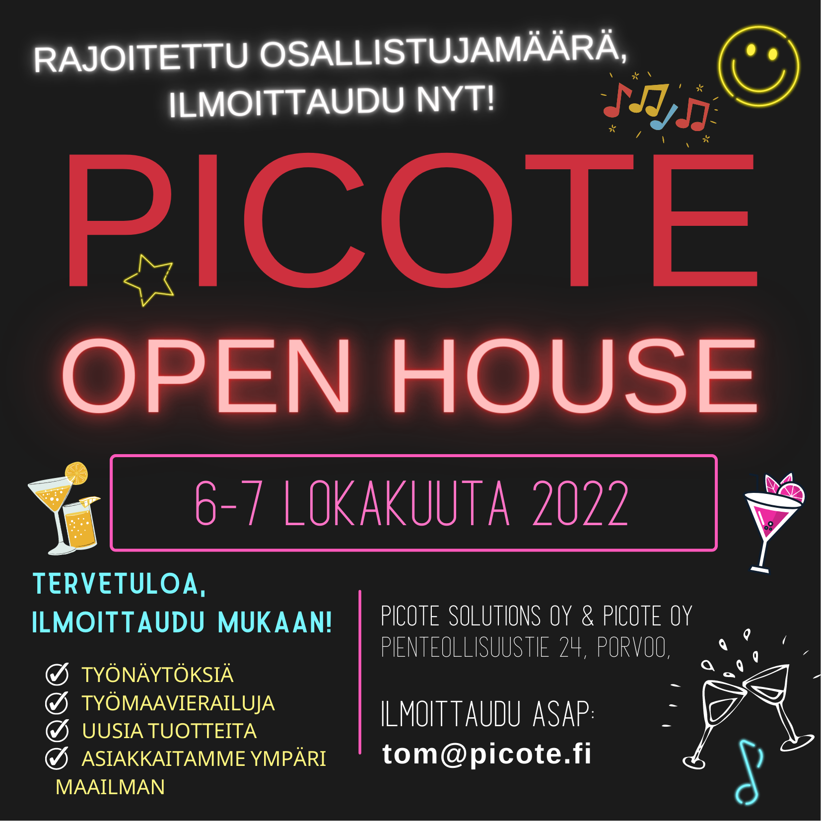Picote Open House Porvoo 6.-7.10.2022