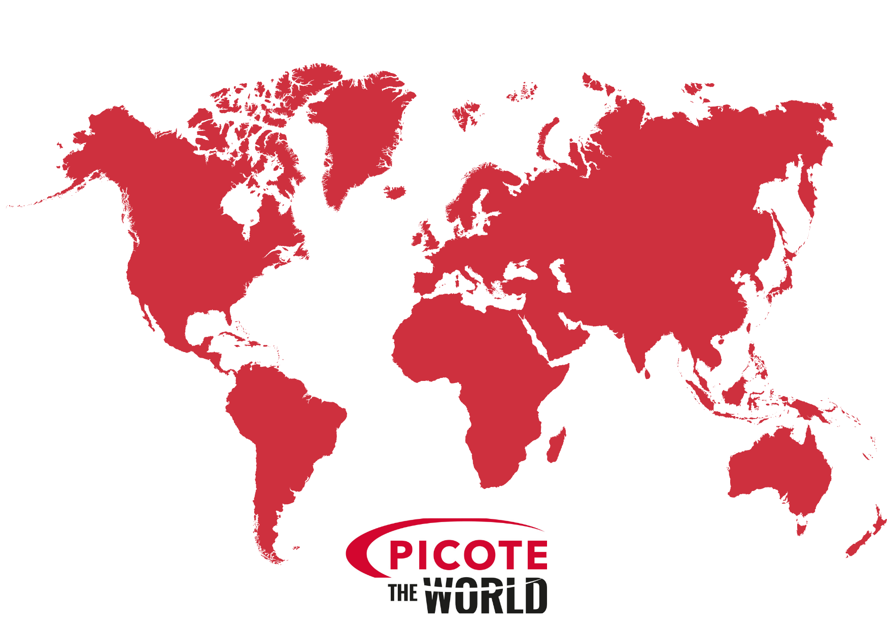 picote the world map and logo