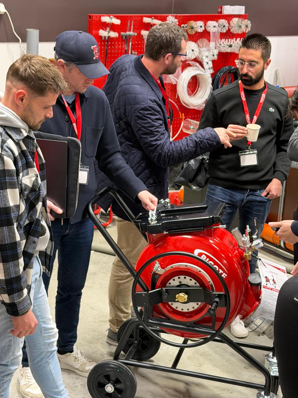 Picote Open House in Finland CIPP inversion lining drums