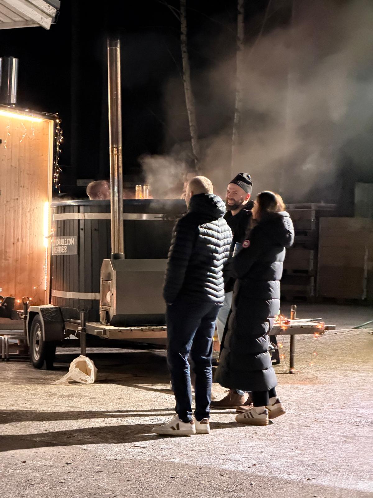 Picote Open House in Finland Sauna and hot tub Experience