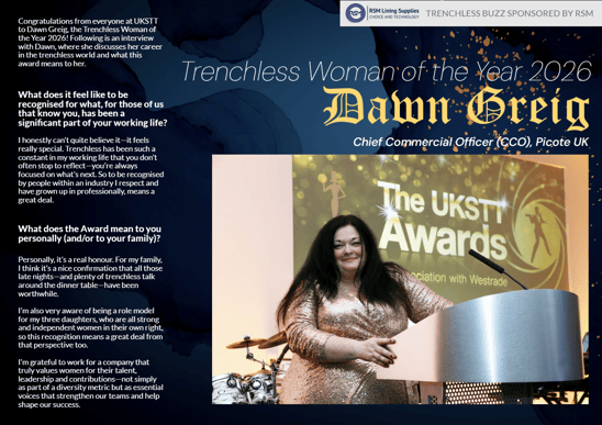 trenchless woman of the year - 2026