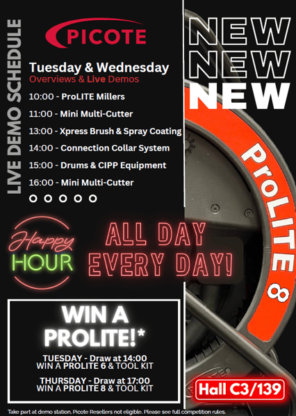 IFAT 2026 Picote demo schedule